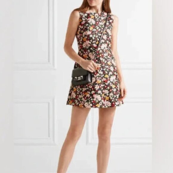 NWOT Red Valentino Chelsea Floral Jacquard Mini Dress Size IT 38 US 2 - Picture 1 of 4